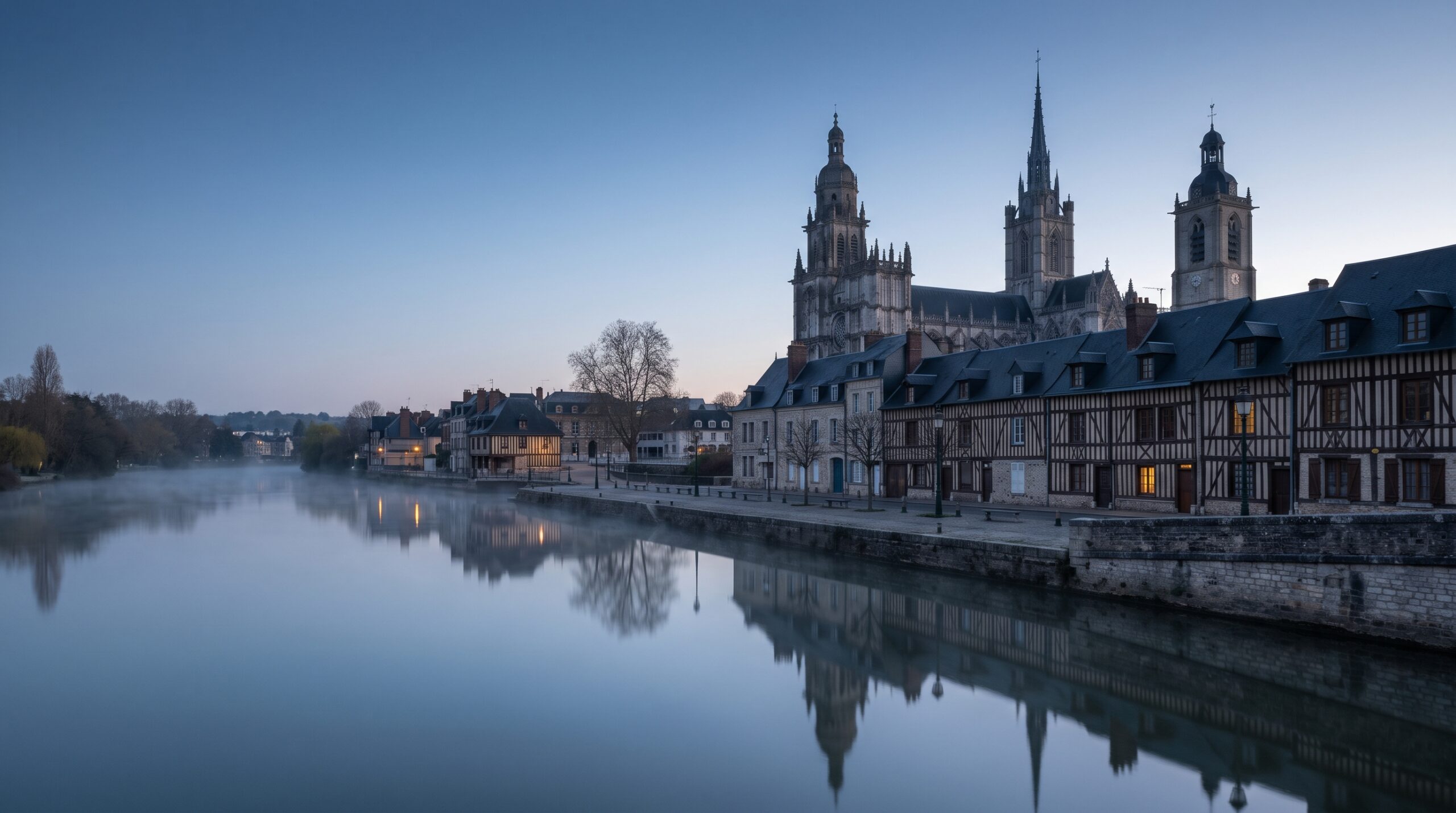 Avocat pénal Eure : vue de Évreux, défense pénale à Évreux